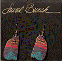 Cloisonne Drop Earrings - multicoloured - gold shiny finish 12k gold-filled or sterling silver earwires